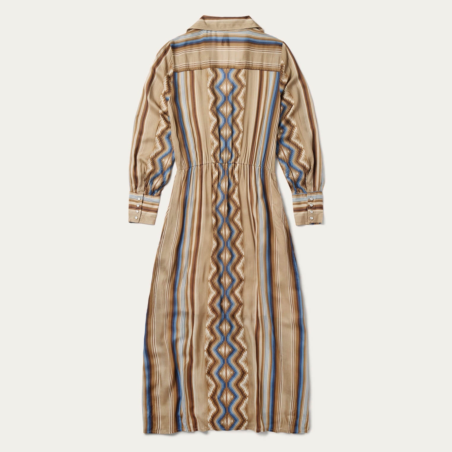 Sand Serape Print Dress Tan