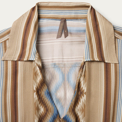 Sand Serape Print Dress Tan
