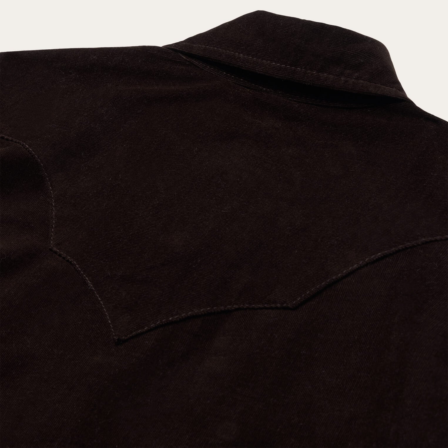 Corduroy Denim Western Shirt Brown