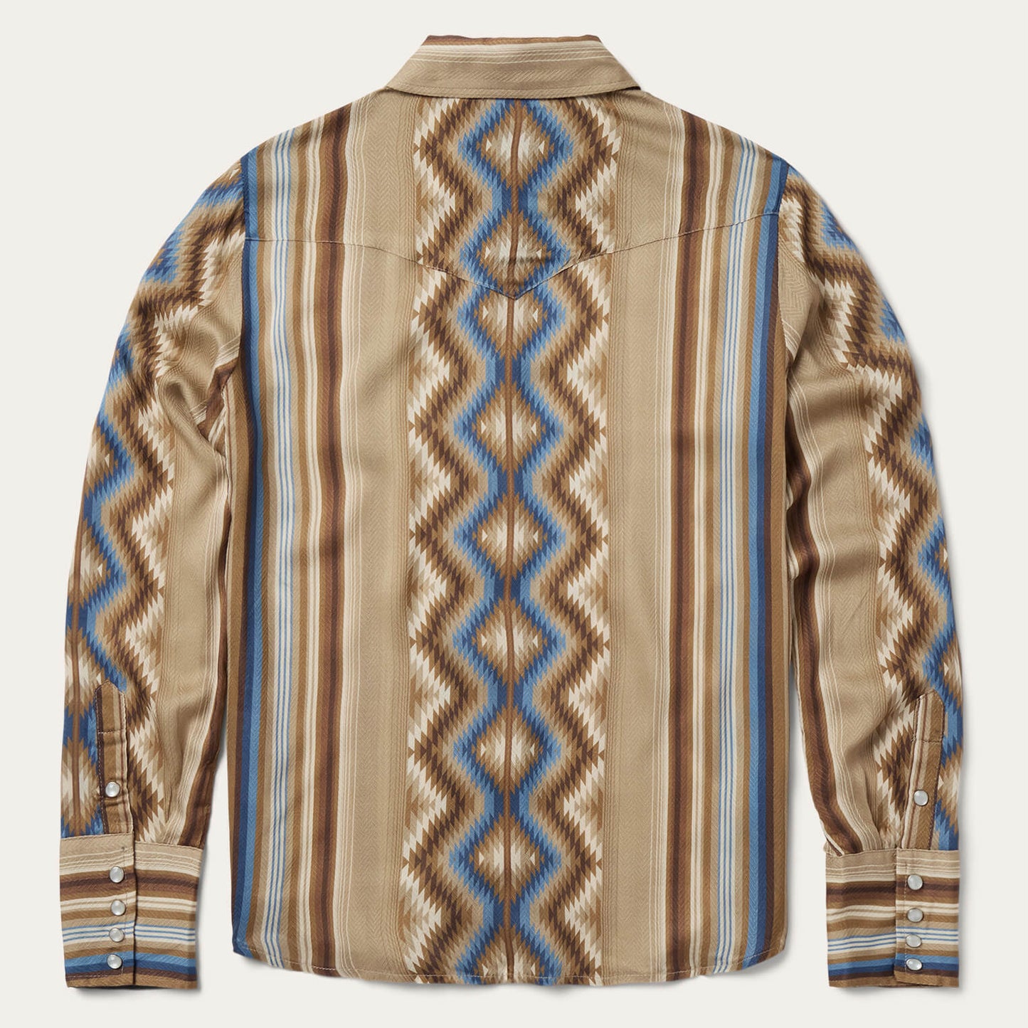 Sand Serape Print Shirt Tan