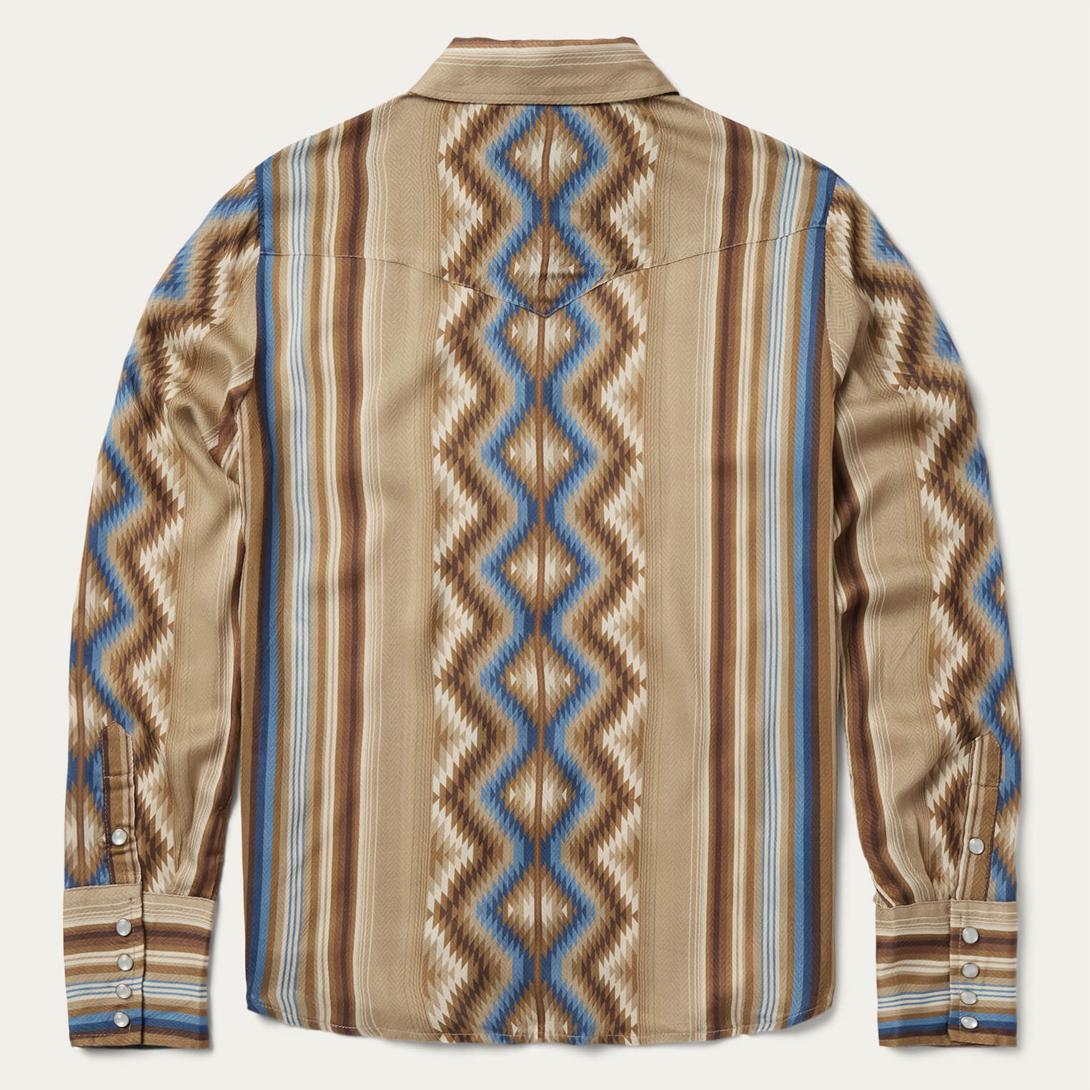 Sand Serape Print Shirt Tan