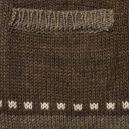 Steer & Star Belted Cardigan Brown