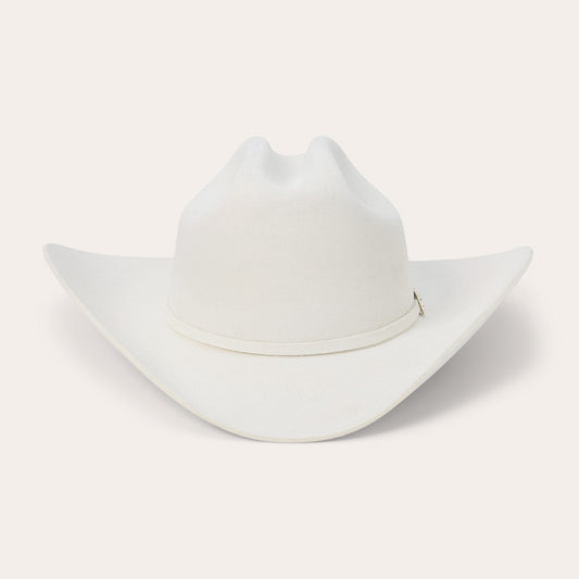 Deadwood 4X Cowboy Hat - 4 1/4" Crown White