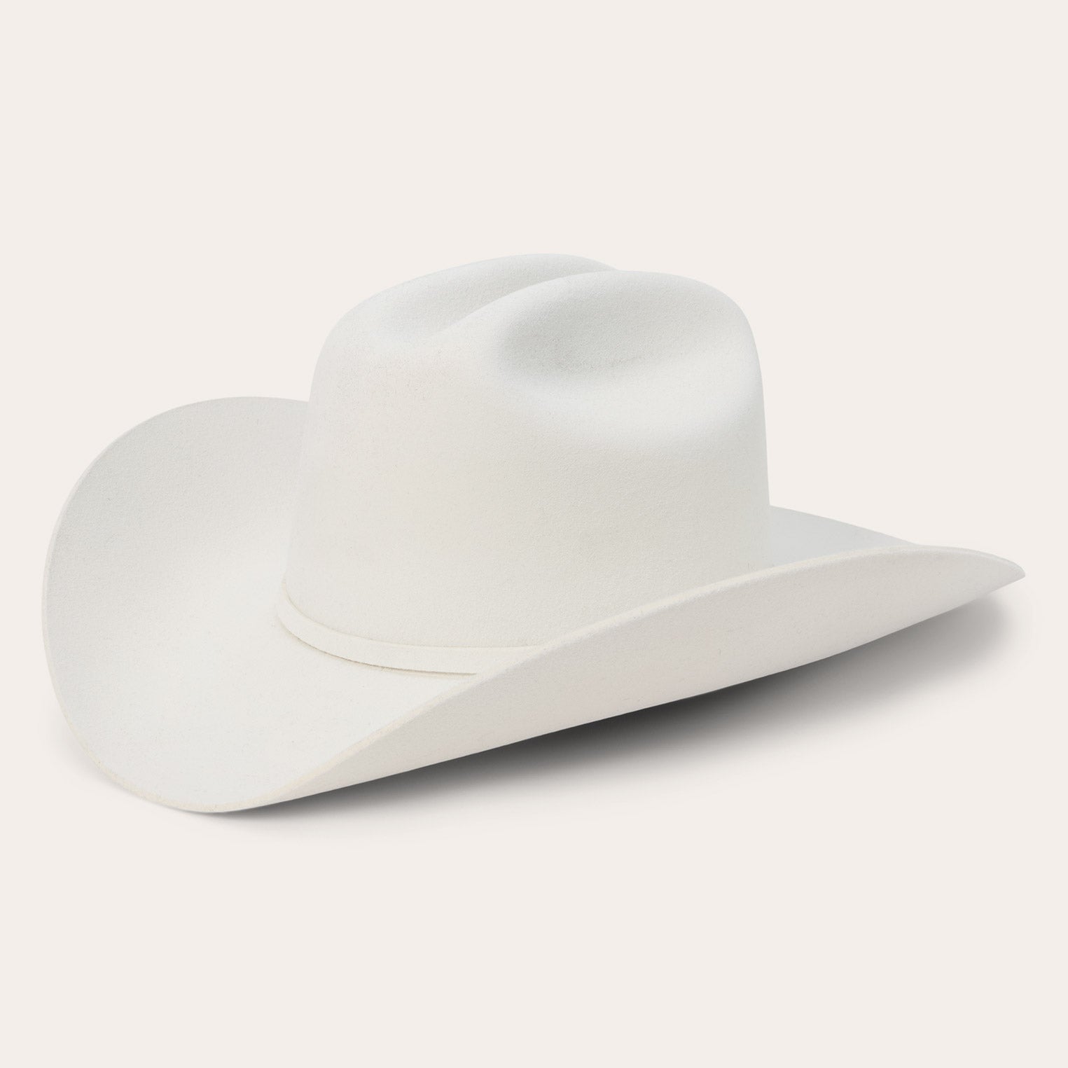 Deadwood 4X Cowboy Hat - 4 1/4" Crown White