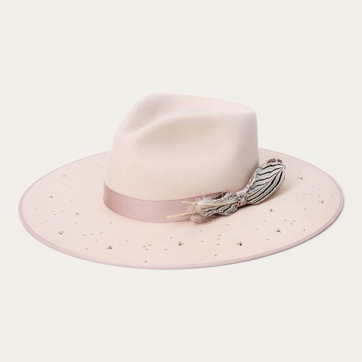 Night Sky Fedora Powder Pink