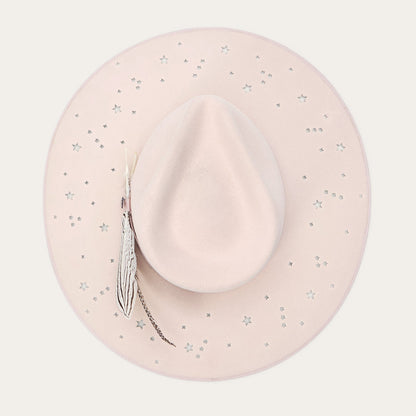 Night Sky Fedora Powder Pink