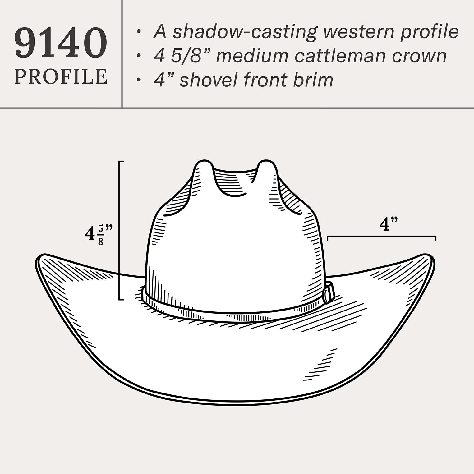 Pismo Cowboy Hat Stone Wash