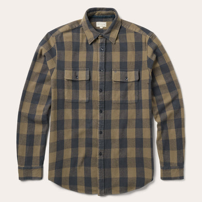 Buffalo Check Flannel Shirt Brown
