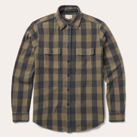 Buffalo Check Flannel Shirt Brown