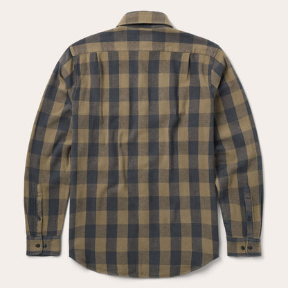 Buffalo Check Flannel Shirt Brown