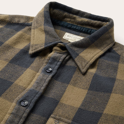 Buffalo Check Flannel Shirt Brown