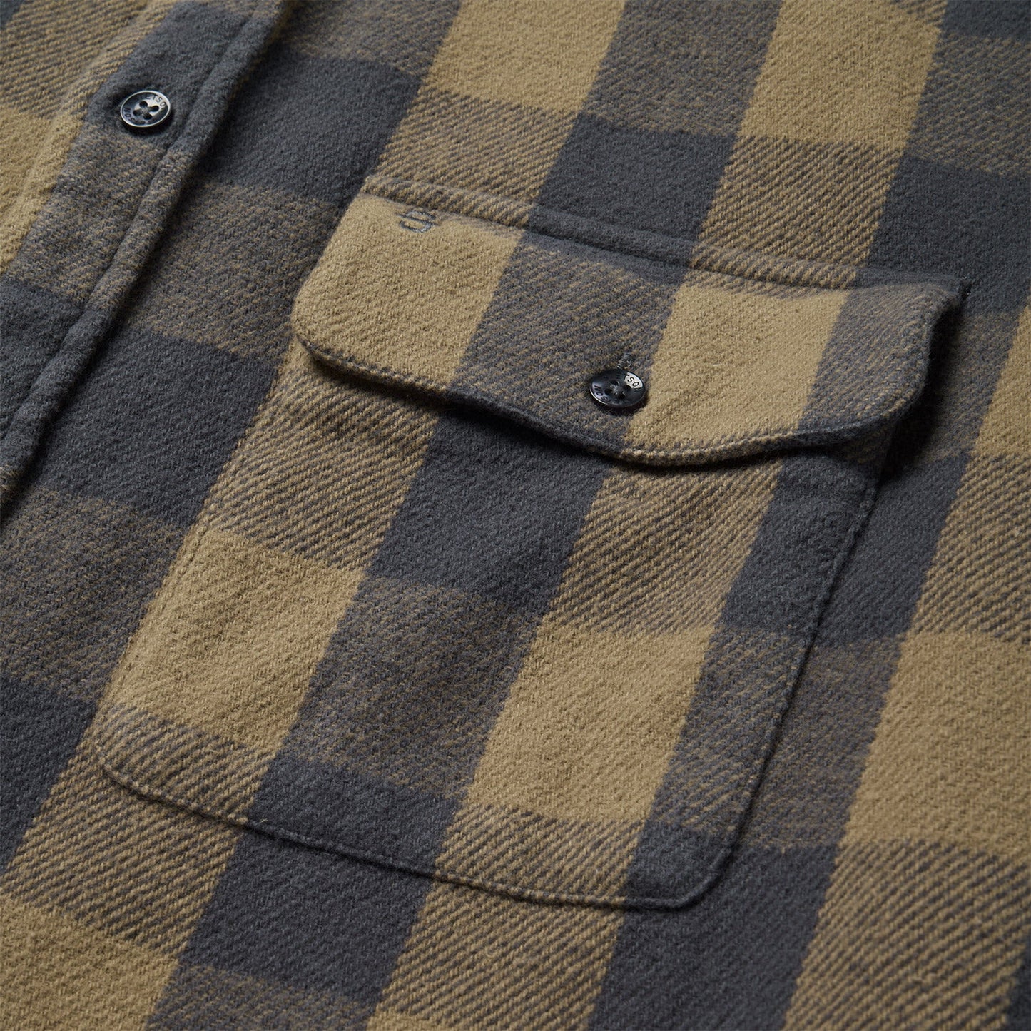 Buffalo Check Flannel Shirt Brown