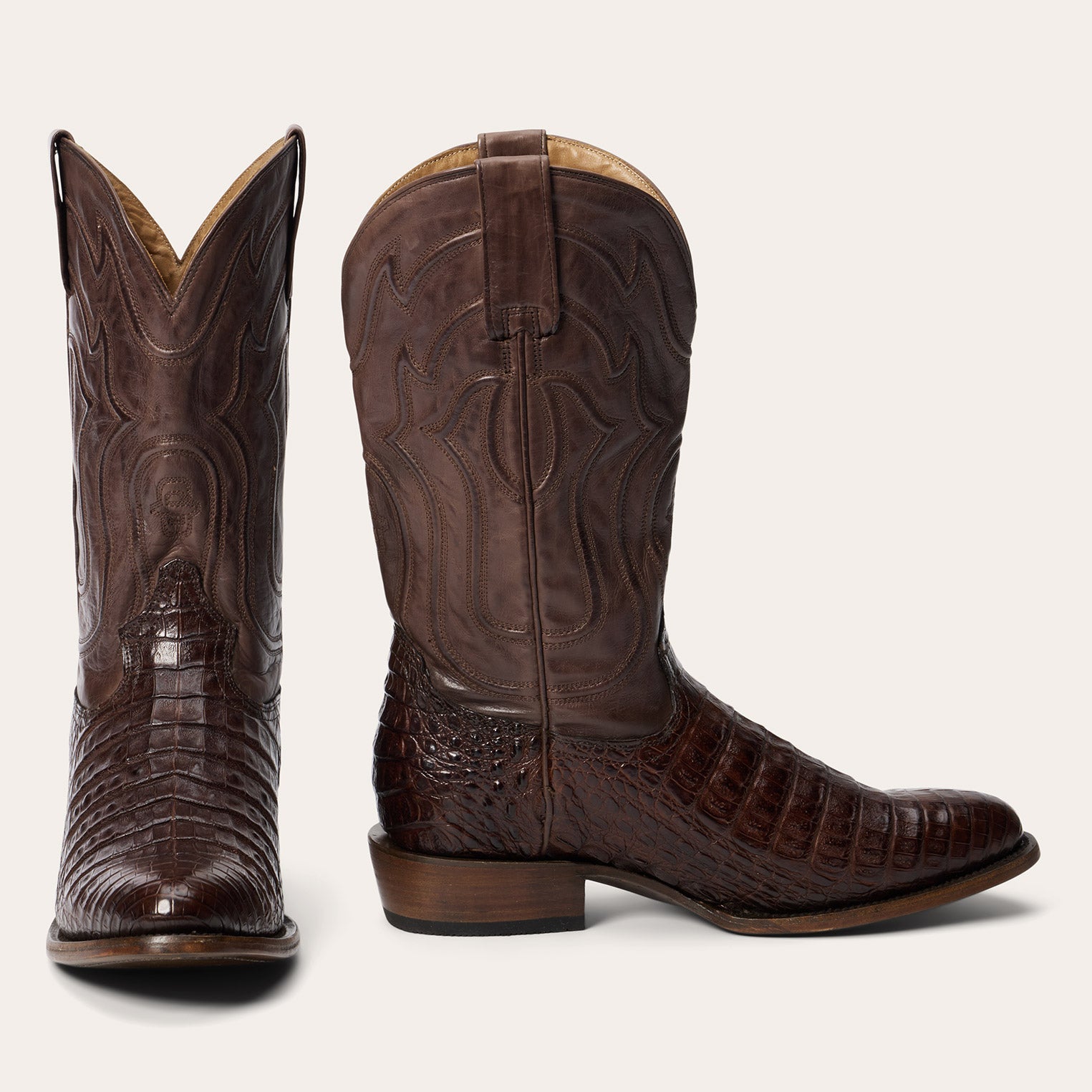 Holliday Caiman Boots Tobacco