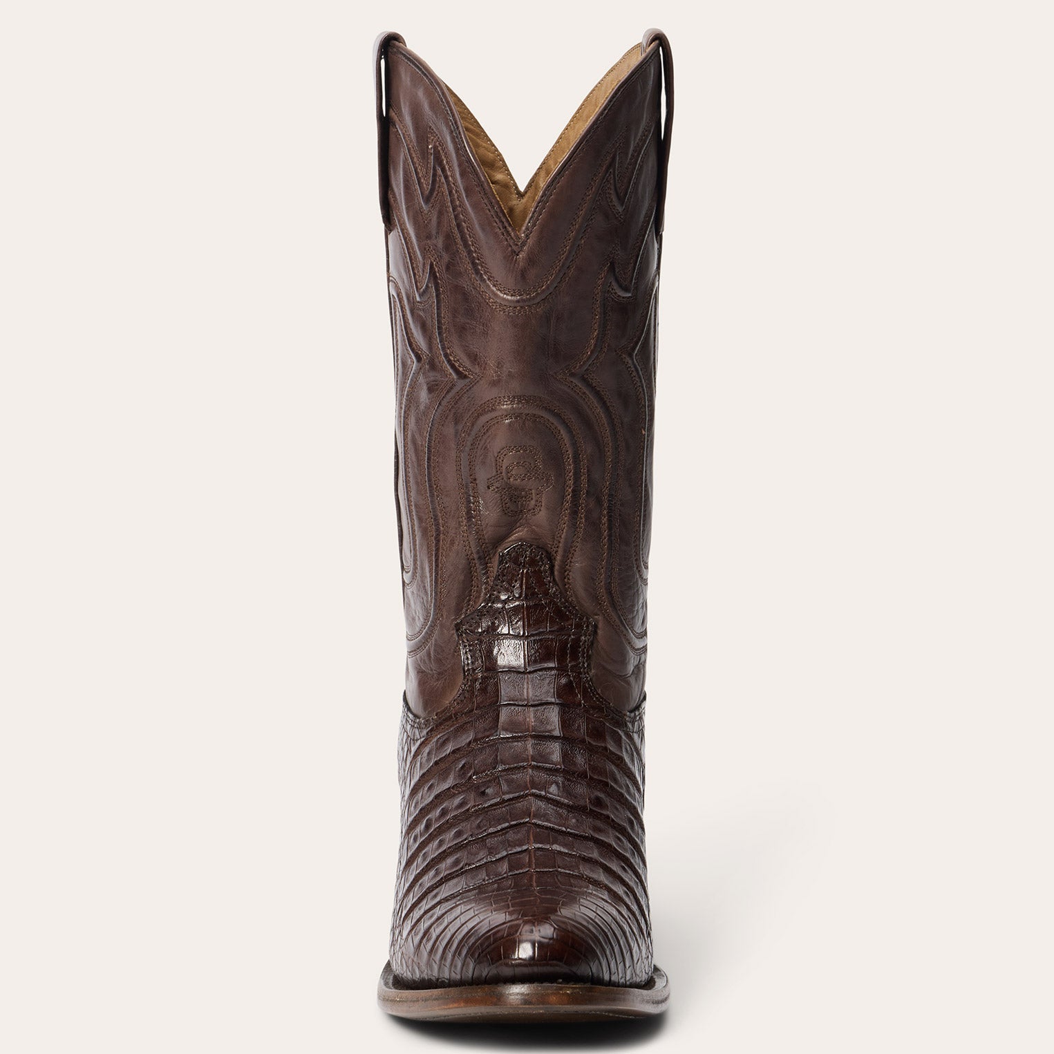 Holliday Caiman Boots Tobacco
