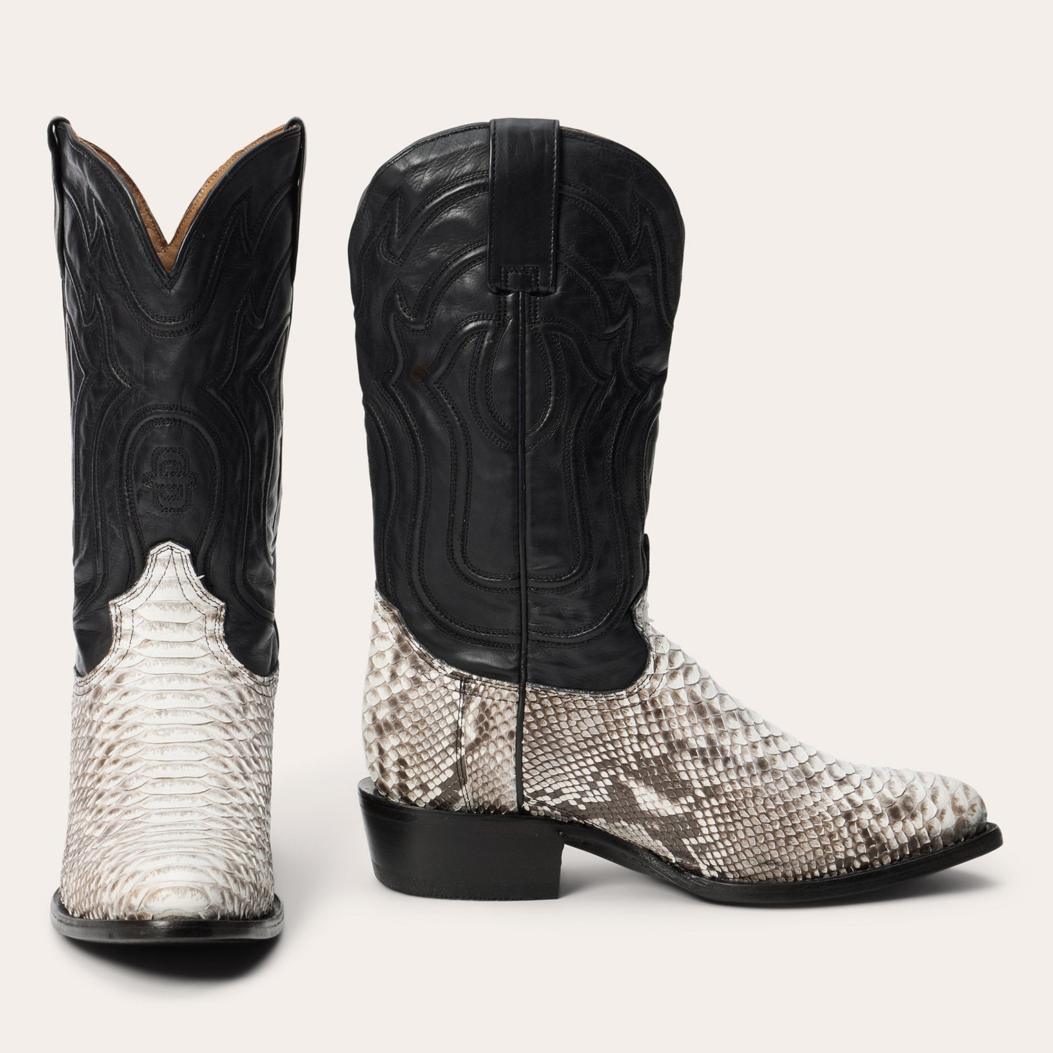 Wild Bill Python Boots Natural