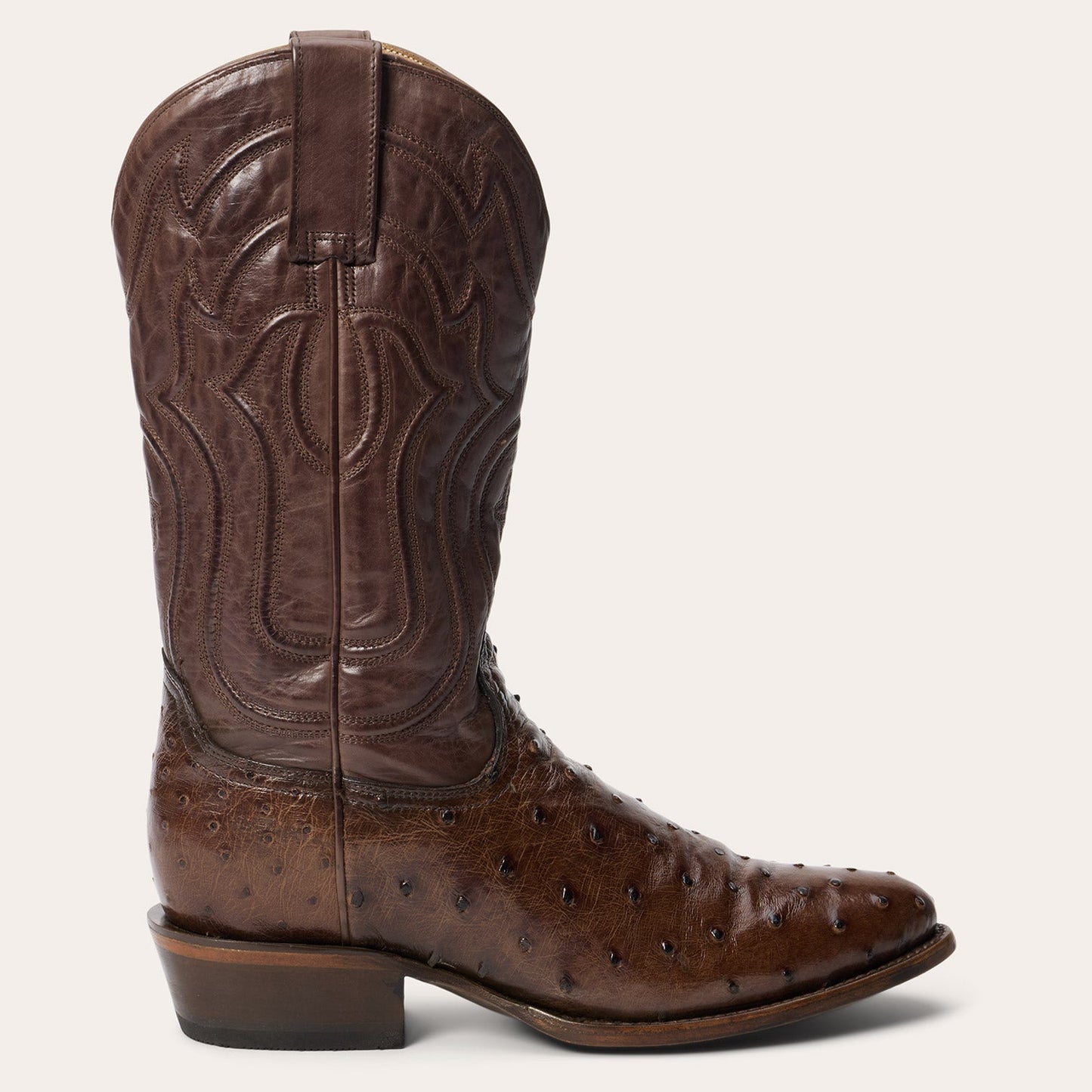Chisholm Ostrich Boots Tobacco