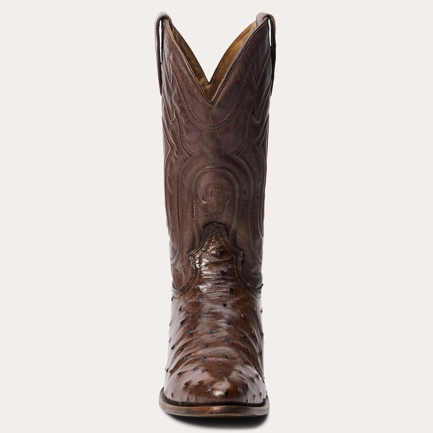 Chisholm Ostrich Boots Tobacco