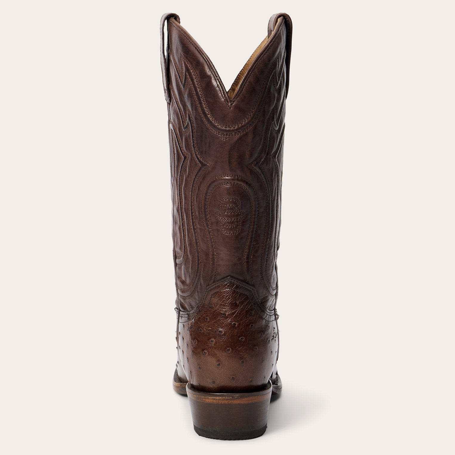Chisholm Ostrich Boots Tobacco