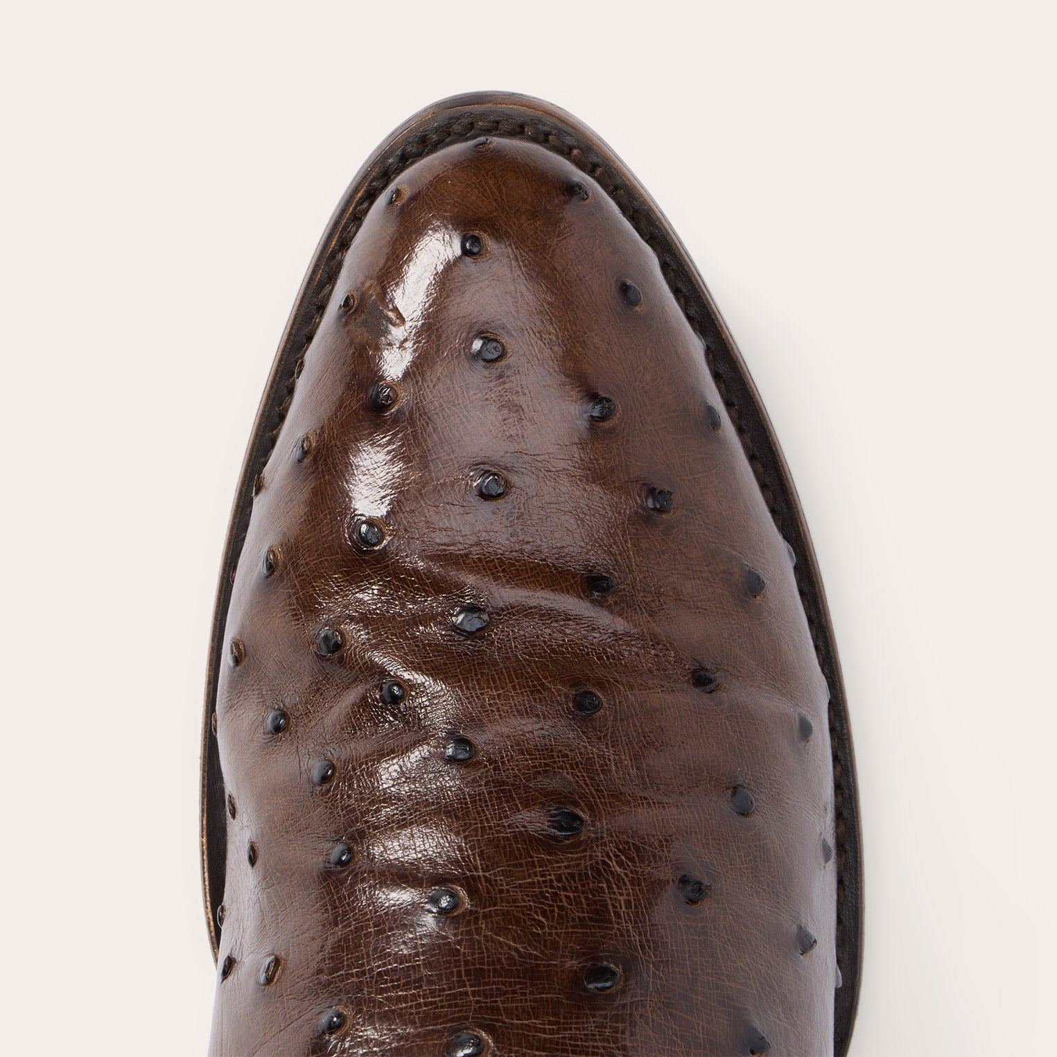 Chisholm Ostrich Boots Tobacco