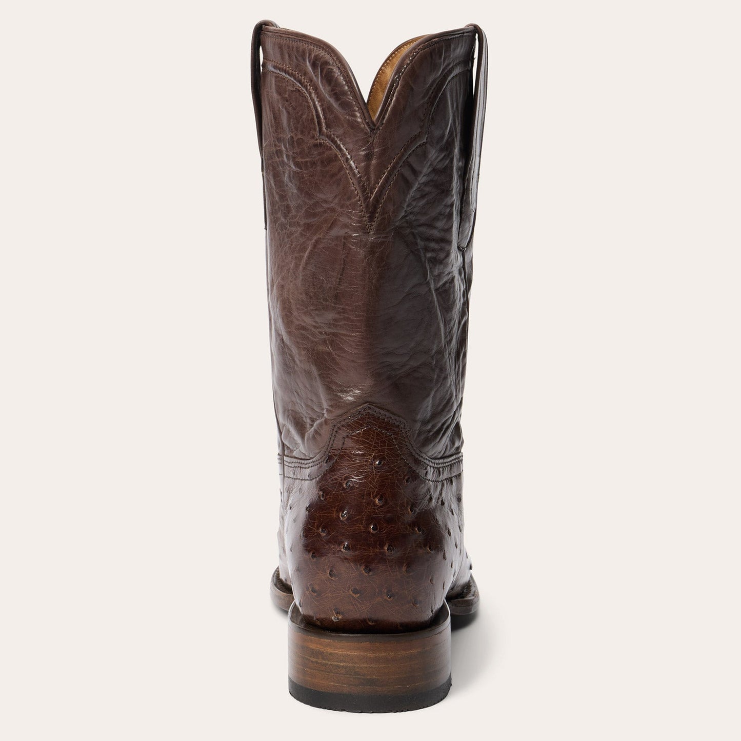 Austin Ostrich Roper Boots Tobacco