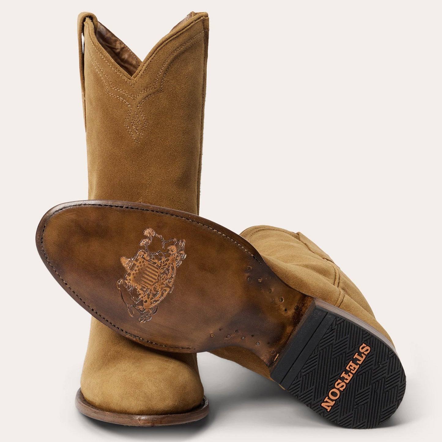 Cash Zip Roper Tan Suede