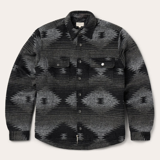Southwestern Flannel Jacket Black