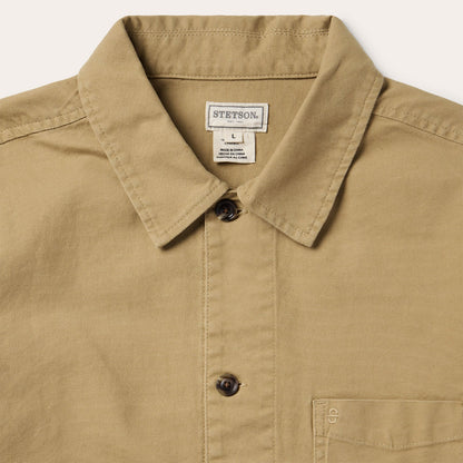 Three Pocket Shirt Jacket Tan