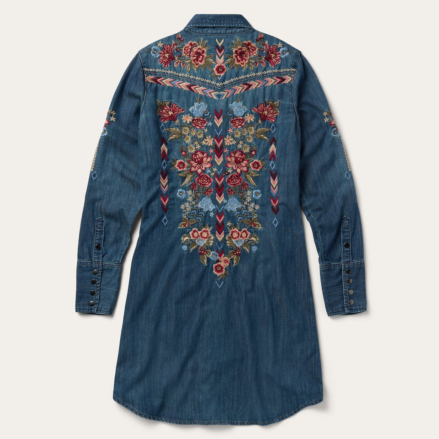 Lavish Denim Shirt Dress Blue