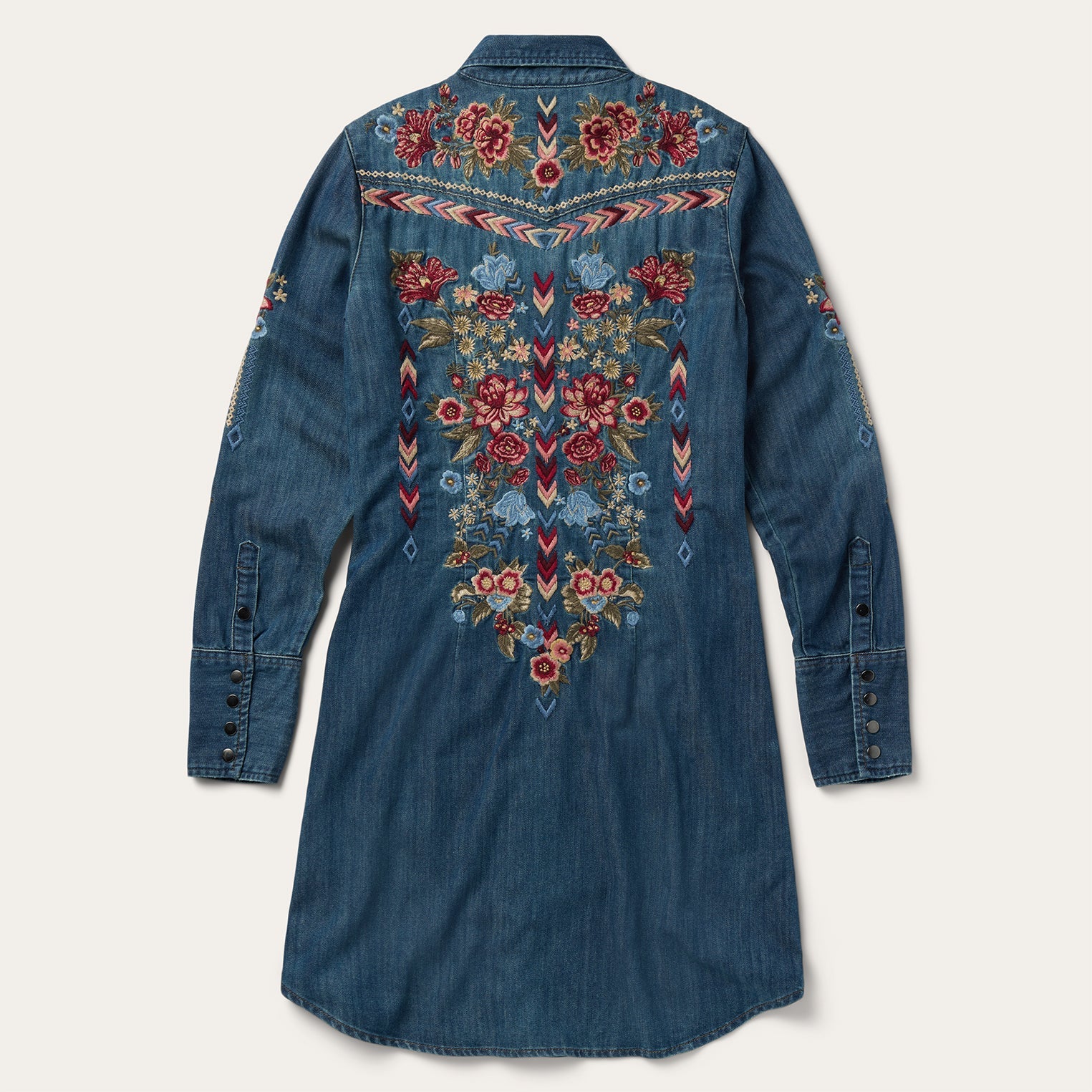 Lavish Denim Shirt Dress Blue