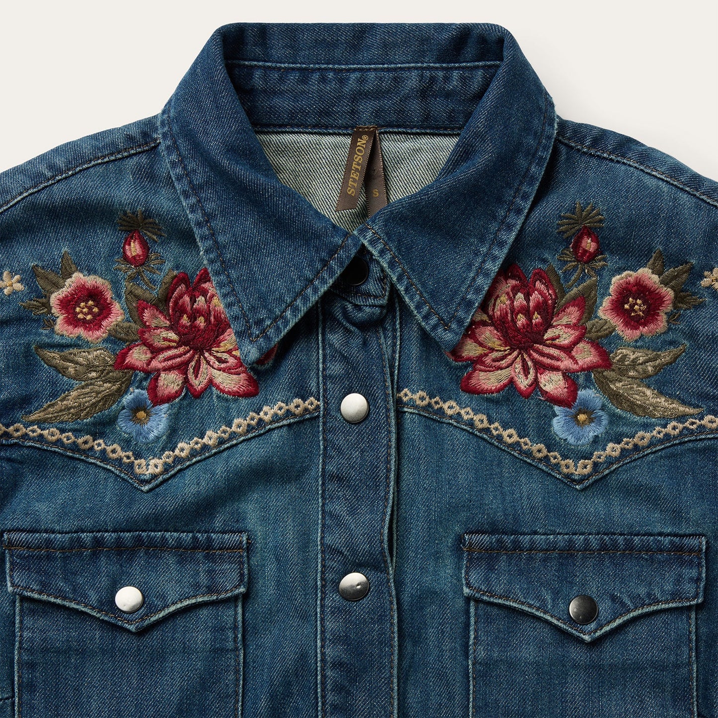 Lavish Denim Shirt Dress Blue