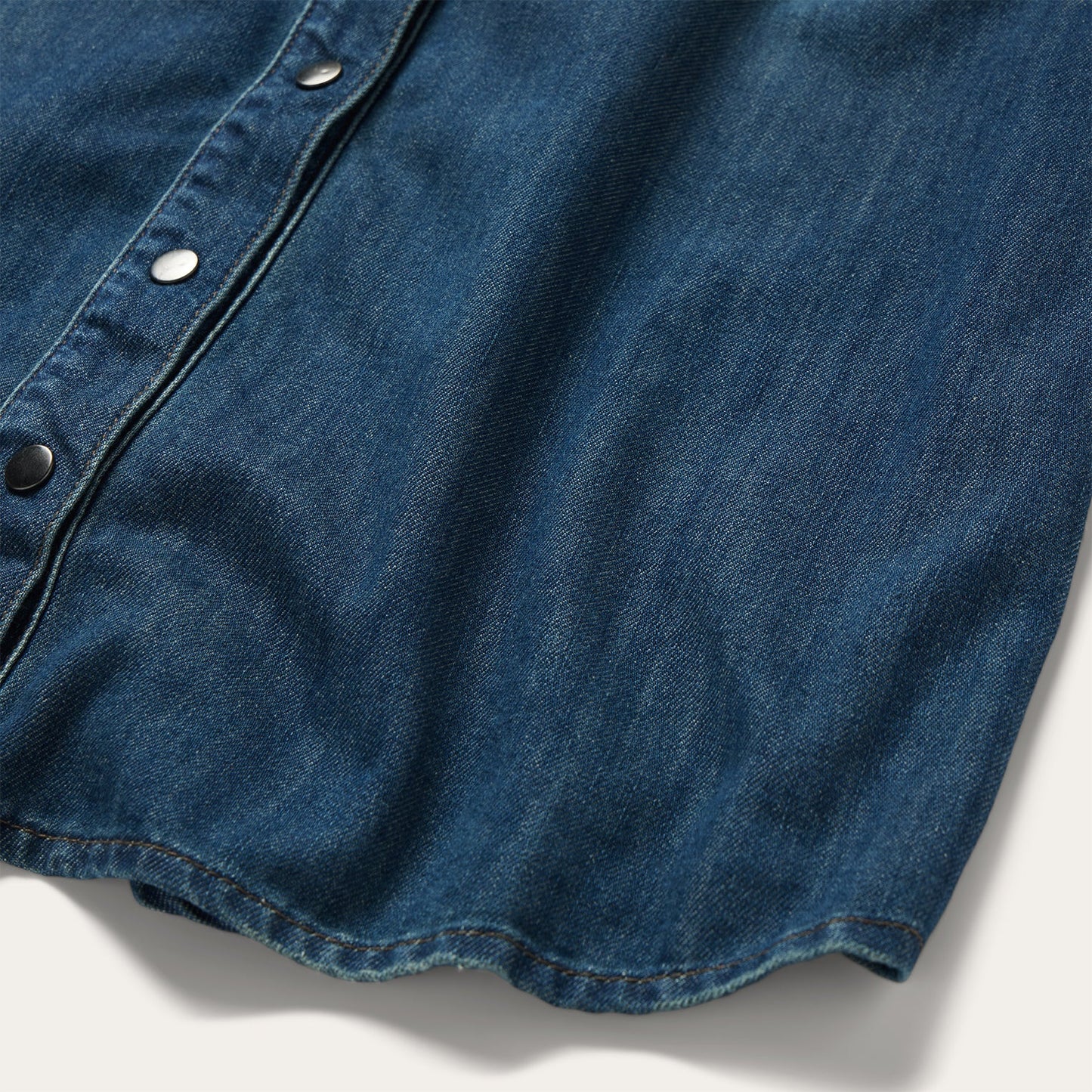 Lavish Denim Shirt Dress Blue