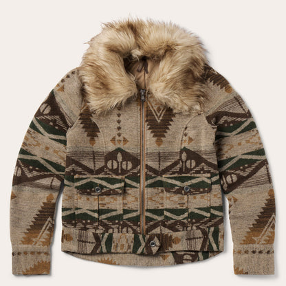 Southwestern Flannel Jacket Brown
