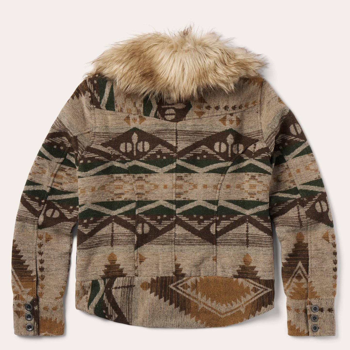 Southwestern Flannel Jacket Brown