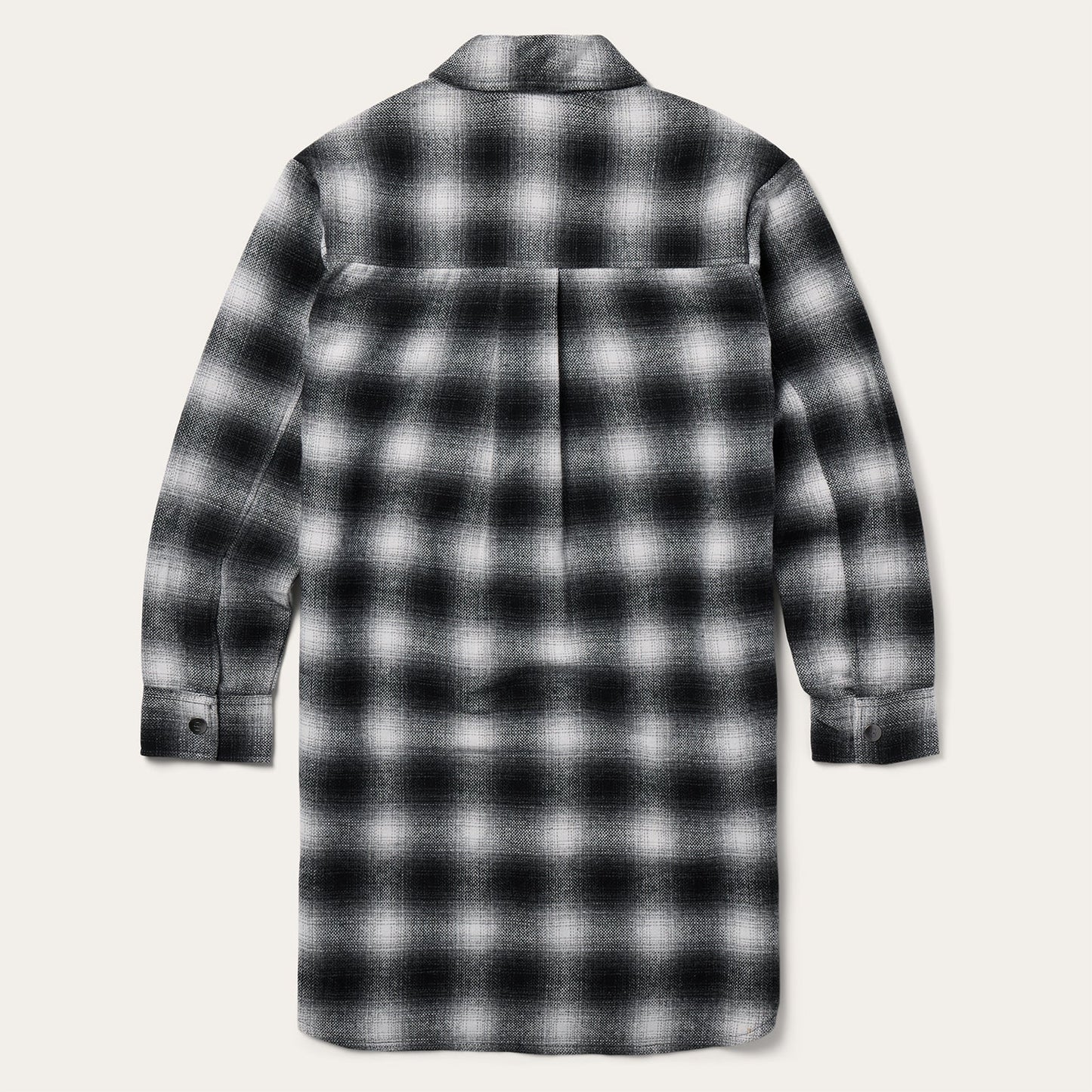 Ombre Oversized Shirt Jacket Black