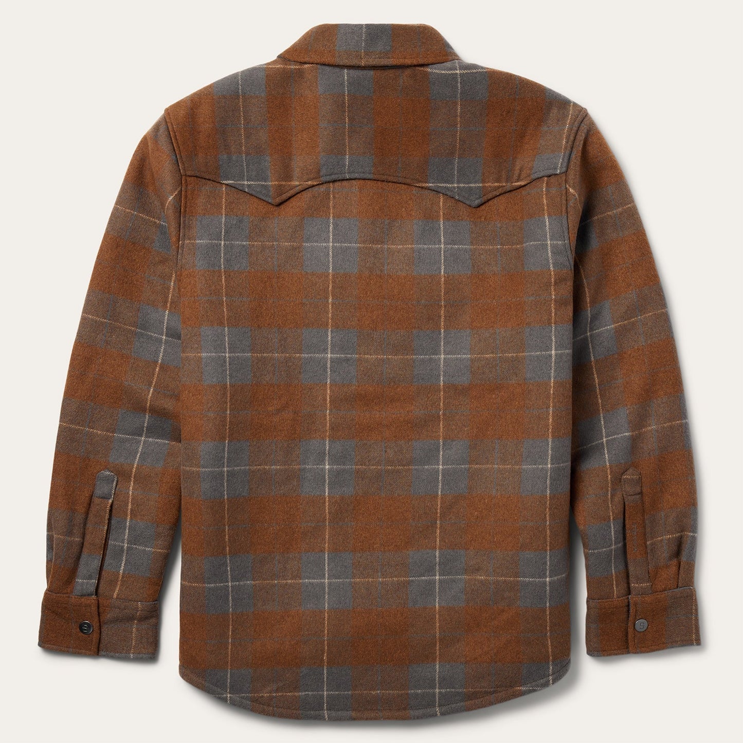Plaid Western Shirt Jacket Brown