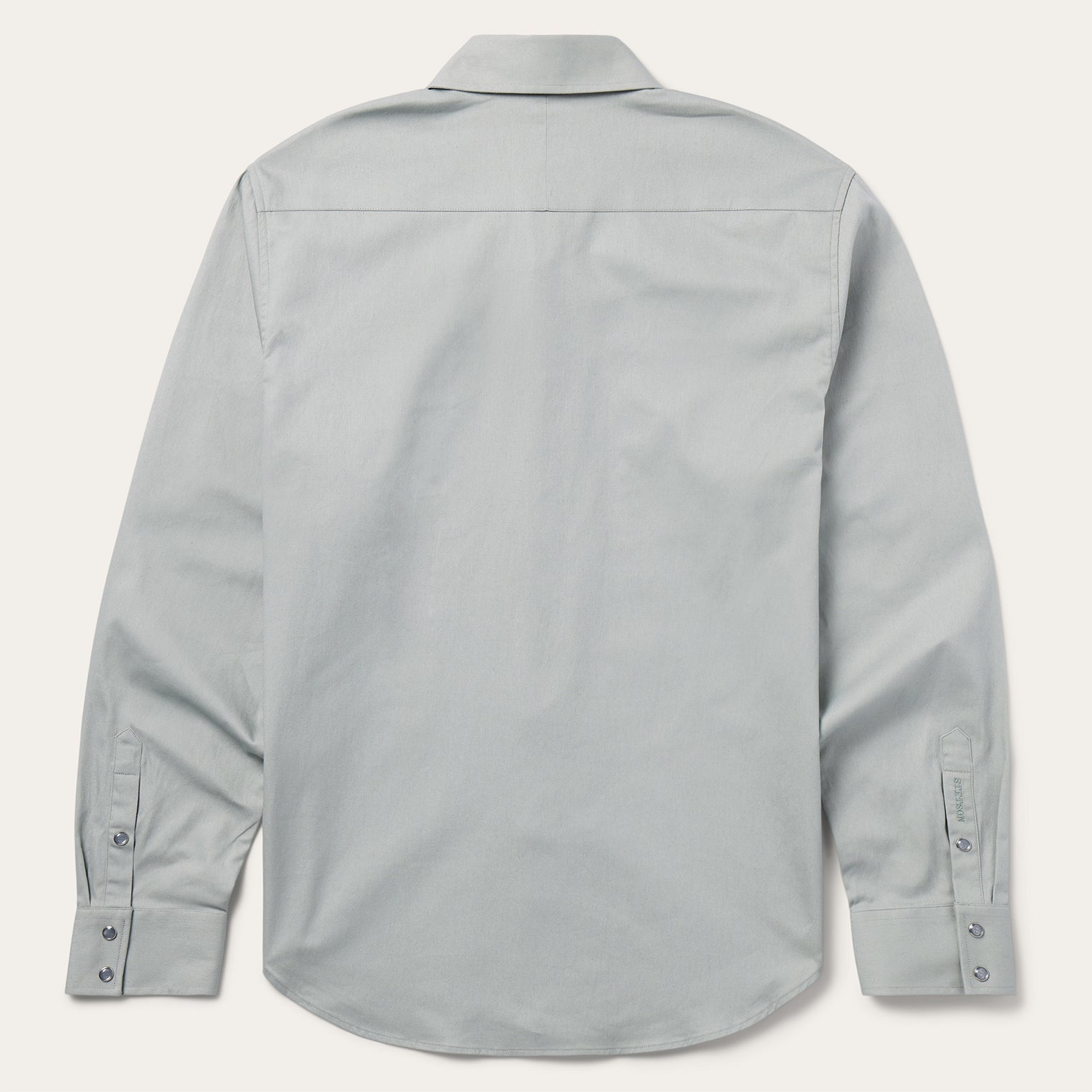 Brushed Twill Western Shirt Slate Green