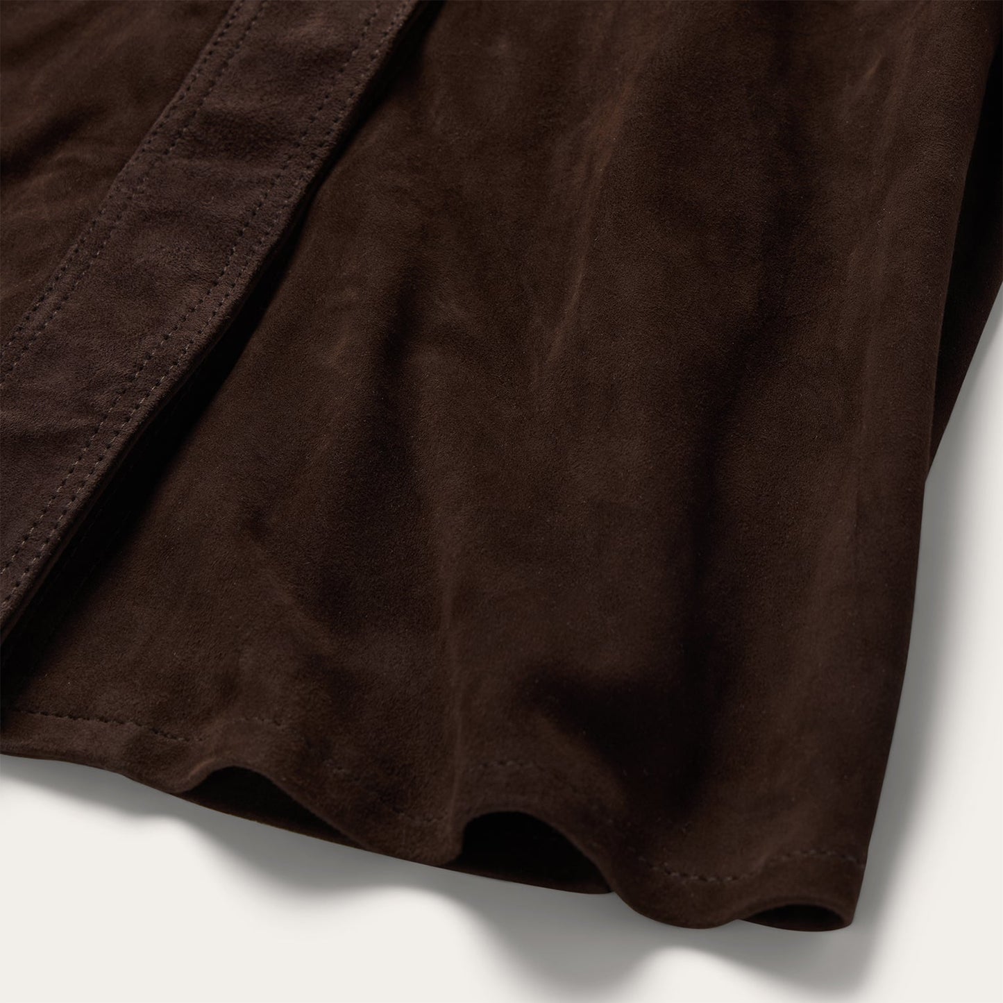 Lambskin Shirt Dress Brown