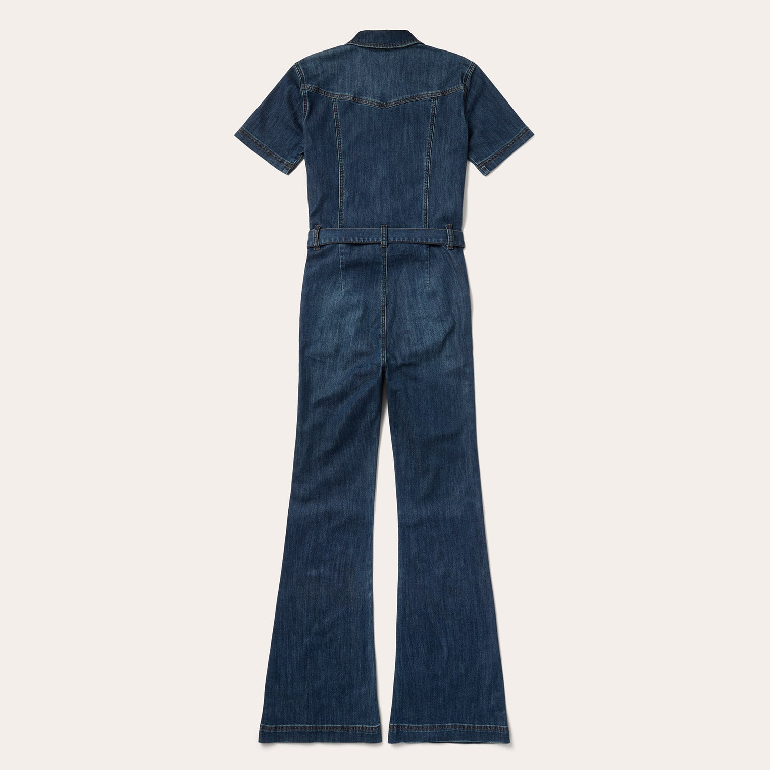 Dark Denim Jumpsuit Blue