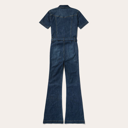 Dark Denim Jumpsuit Blue