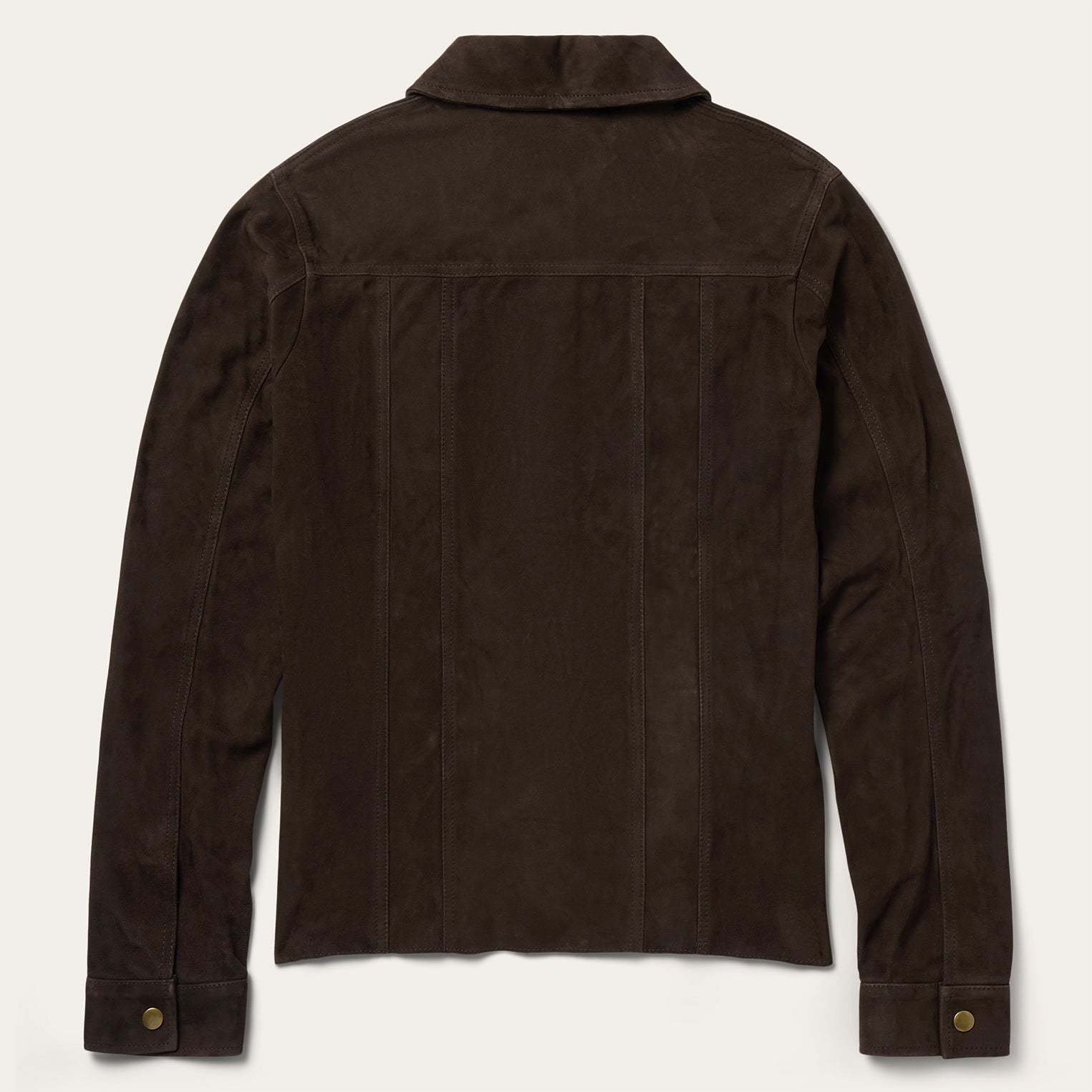 Lambskin Shirt Jacket Brown