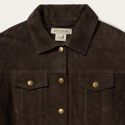 Lambskin Shirt Jacket Brown
