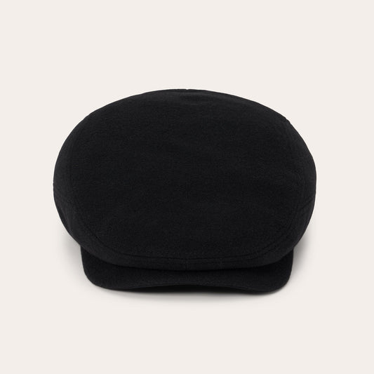 Wool Cashmere Driver Cap Black