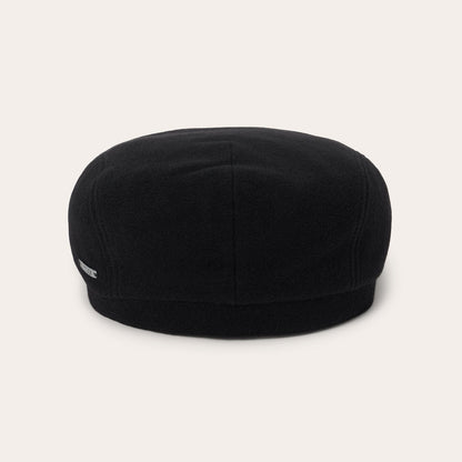 Wool Cashmere Driver Cap Black