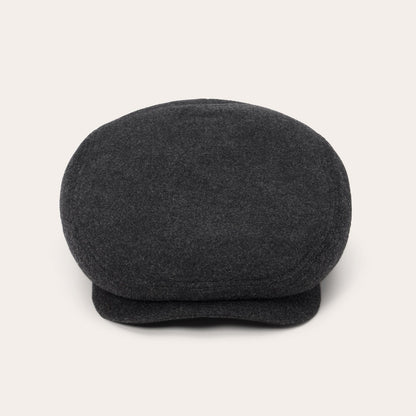 Wool Cashmere Driver Cap Anthra Melange