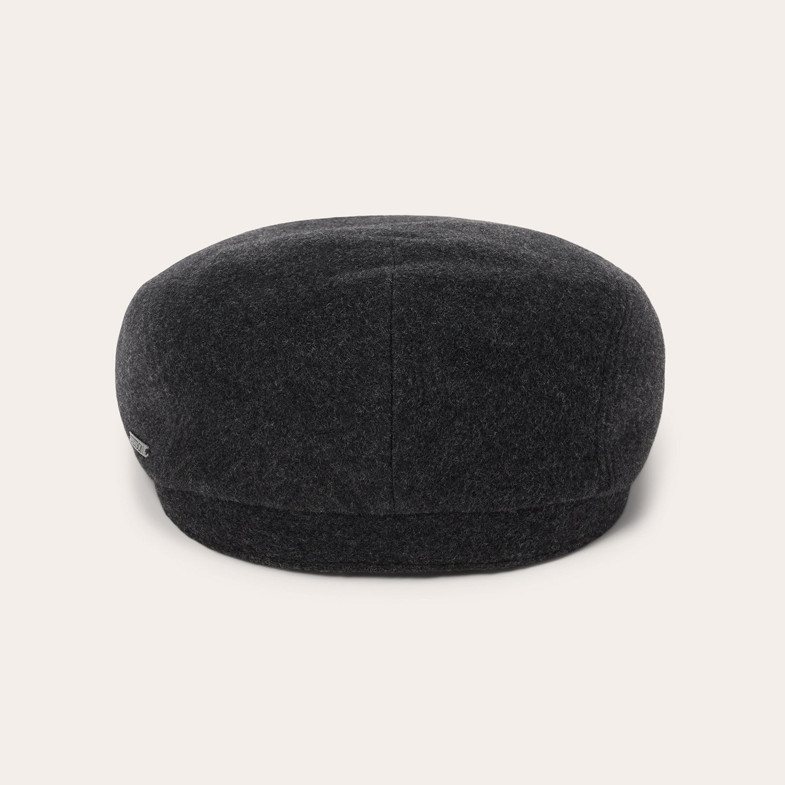 Wool Cashmere Driver Cap Anthra Melange