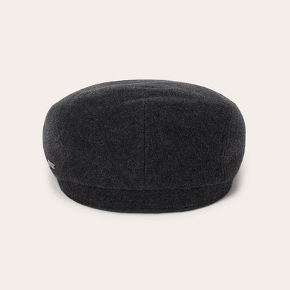 Wool Cashmere Driver Cap Anthra Melange