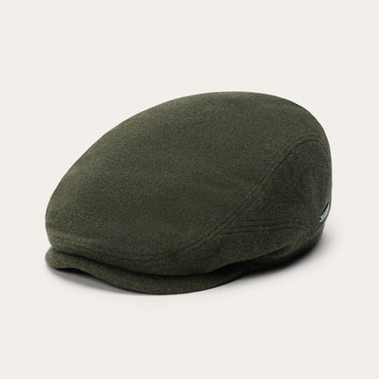 Wool Cashmere Driver Cap Moss