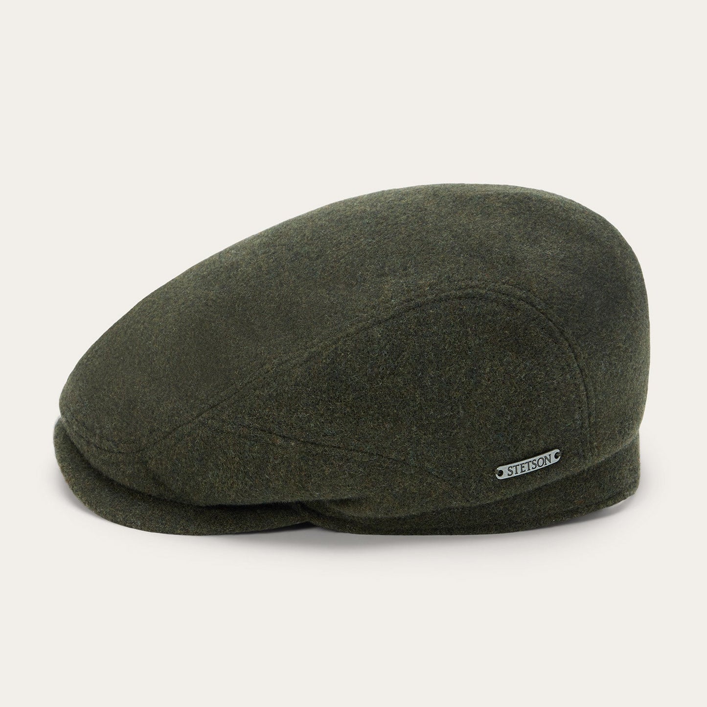 Wool Cashmere Driver Cap Moss
