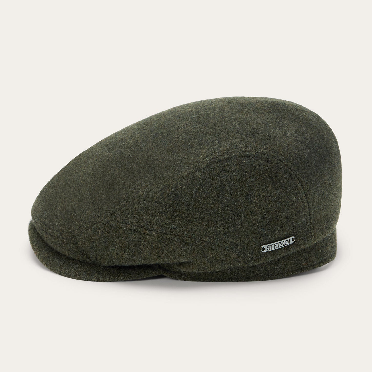 Wool Cashmere Driver Cap Moss