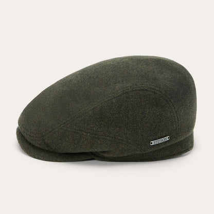 Wool Cashmere Driver Cap Moss